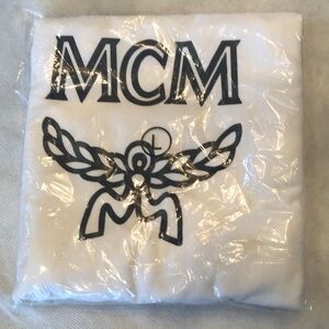 MCM Logo Large Storage bag in original bag NWOT
